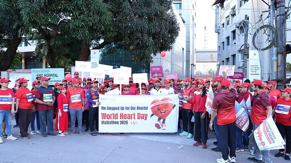 KMC Hospital’s 21st Walk for Your Heart Draws 1,500 Participants in Mangaluru