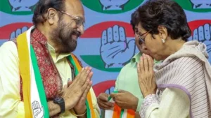 Former BJP leader Ramsharan Nautiyal joins Congress ahead of Uttarakhand polls