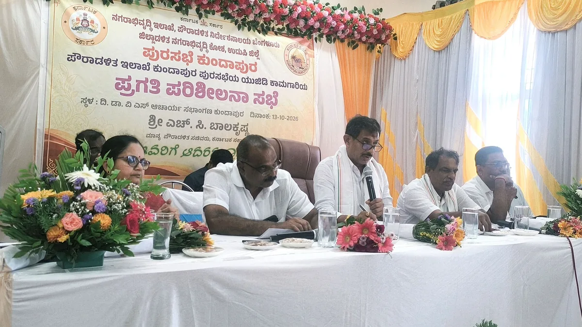 HC Balakrishna orders action on stalled Kundapura underground drainage scheme